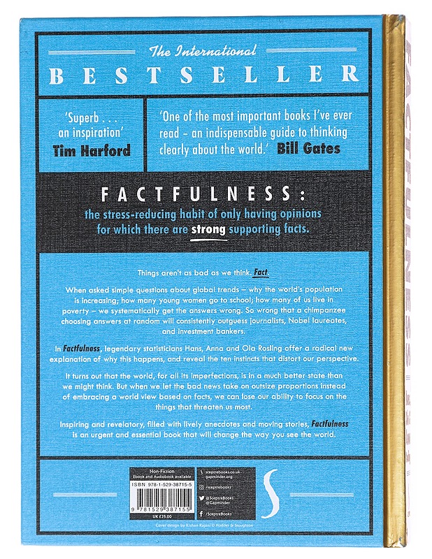 Factfulness - Hans Rosling with Ola Rosling and Anna Rosling Rönnlund - Tietokirjat ja oppaat - 10105602532 - 1