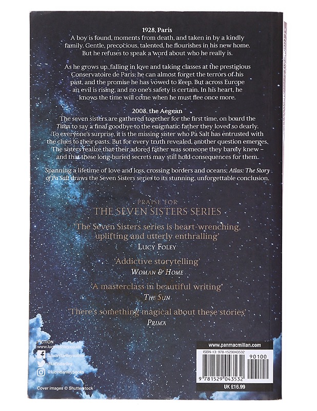 Atlas : the story of Pa Salt - Lucinda Riley - Romaanit ja novellit - 10105602542 - 1