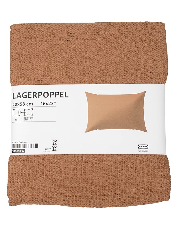 IKEA Lagerpoppel tyynynpäällinen, 40x58 cm - Muut kodintekstiilit - 10105602559 - 0