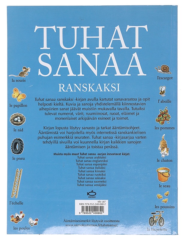 Tuhat sanaa ranskaksi - Amery, Heather - Lastenkirjat - 10105602558 - 1