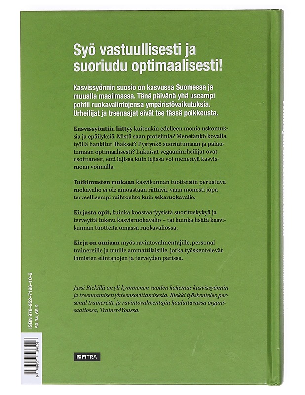 Liikkujan kasvisruokavalio - Jussi Riekki - Tietokirjat ja oppaat - 10105602569 - 1