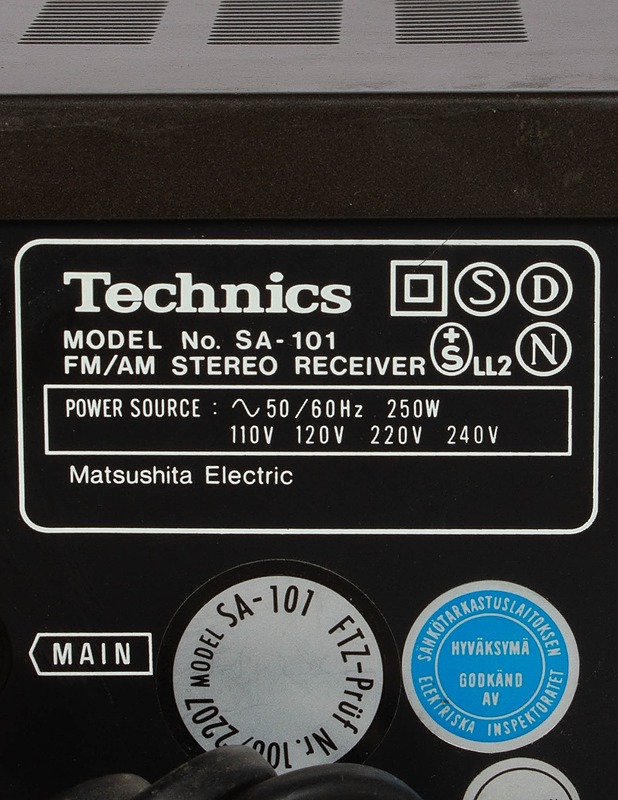 TECHNICS SA-101 stereo-viritinvahvistin - Audio - 10105602572 - 3