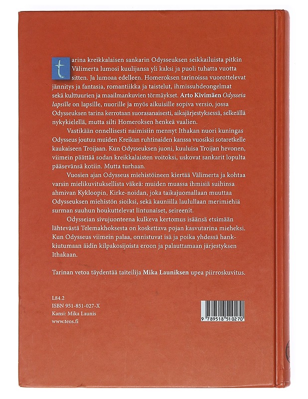 Odysseia lapsille - Kivimäki, Arto - Lastenkirjat - 10105602581 - 1