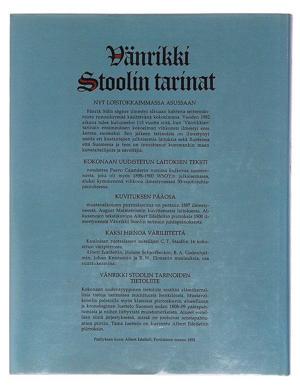 Vänrikki Stoolin tarinat - Johan Ludvig Runeberg - Runot ja näytelmät - 10105602653 - 1