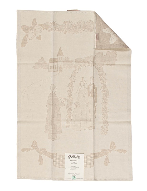 LINNEVÄVERIET I HORRED AB Bröllop keittiöliina, 50x70 cm - Keittiötekstiilit - 10105602700 - 0