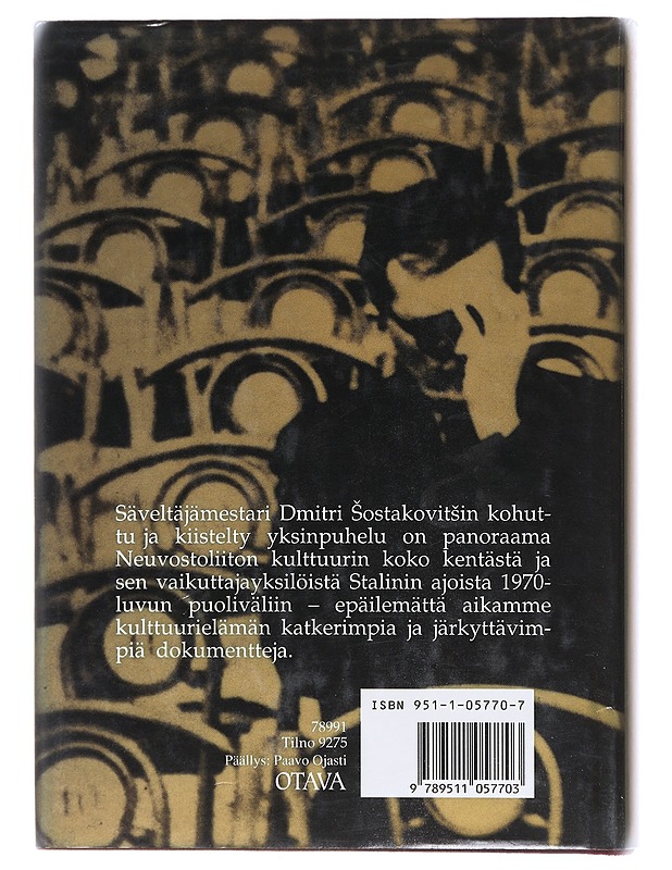Dmitri Sostakovitsin muistelmat - Solomon Volkov (koonnut)  - Elämäkerrat ja muistelmat - 10105602705 - 1