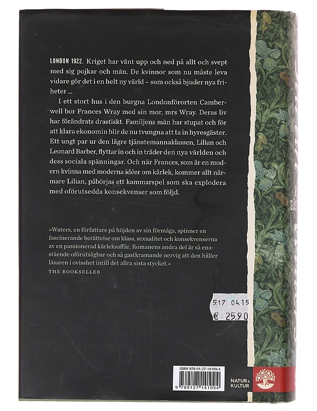 Hyresgästerna - Waters, Sarah - Romaanit ja novellit - 10105602792 - 1