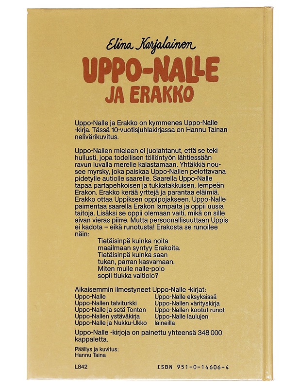 Uppo-Nalle ja erakko - Karjalainen, Elina - Lastenkirjat - 10105602819 - 1