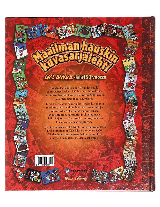 Maailman hauskin kuvasarjalehti / Aku Ankka -lehti 50 vuotta - Disney, Walt - Tietokirjat - 10105602852 - 1