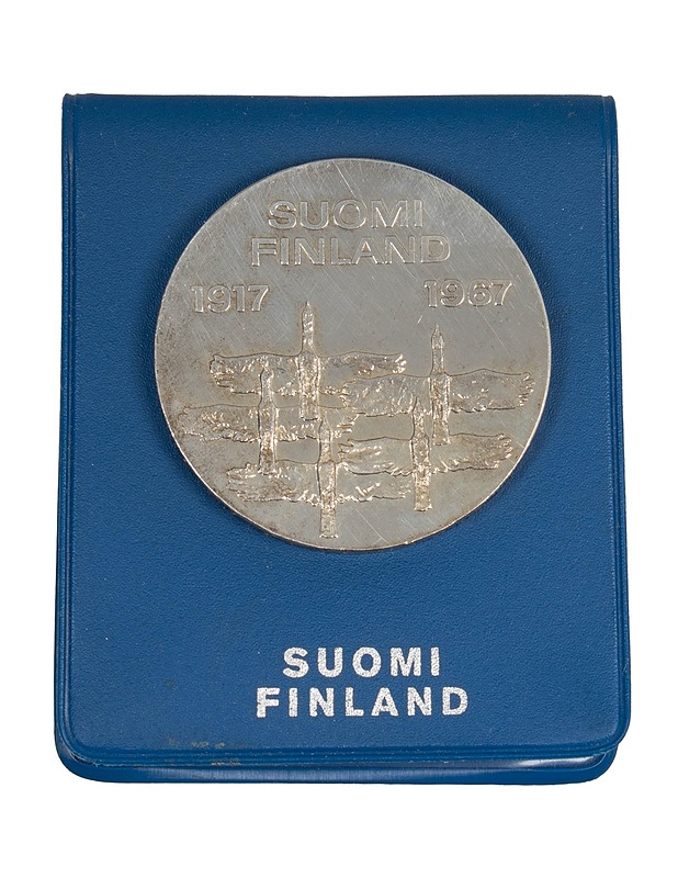 10 markan hopeinen juhlaraha -  Suomen itsenäisyyden 50-vuotta - Muut sisustustavarat - 10105602896 - 0