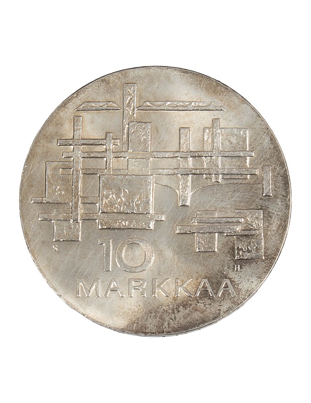 10 markan hopeinen juhlaraha -  Suomen itsenäisyyden 50-vuotta - Muut sisustustavarat - 10105602896 - 1