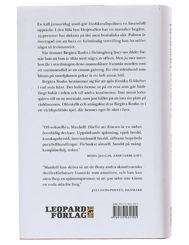 Kinesen - Henning Mankell - Romaanit ja novellit - 10105602902 - 1
