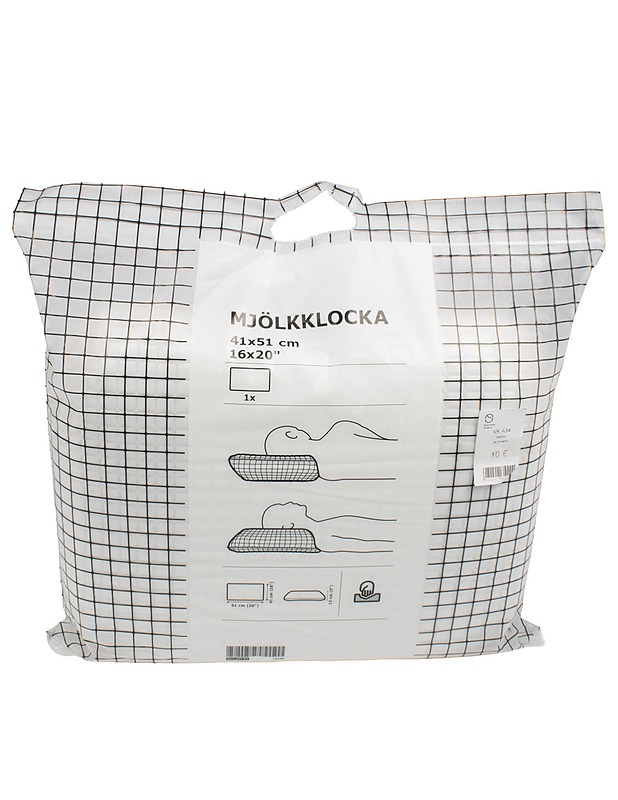 IKEA Mjölkklocka ergonominen tyyny, 41x51 cm - Tyynyt ja peitot - 10105602959 - 0
