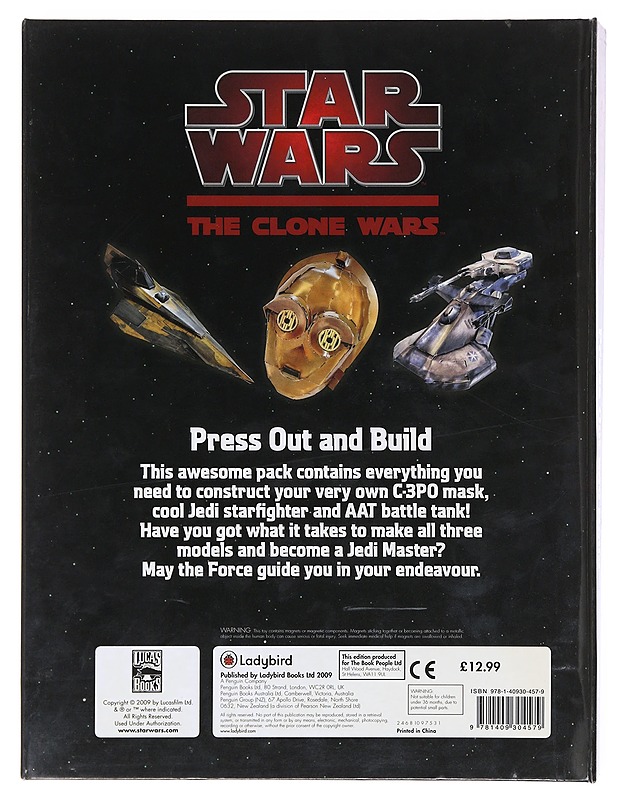 Star Wars : The Clone Wars : Press Out and Build  - Lastenkirjat - 10105602970 - 1