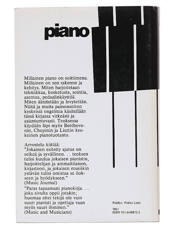 Piano : taitoa ja taitajia - Kentner, Louis - Tietokirjat ja oppaat - 10105602974 - 1