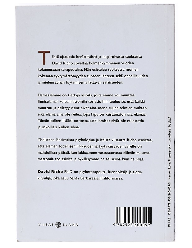 Viisi asiaa joita ei voi muuttaa - Richo, David - Tietokirjat ja oppaat - 10105603001 - 1