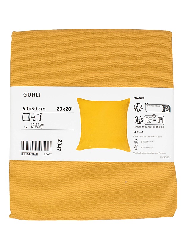 IKEA Gurli tyynynpäällinen, 50x50 cm - Muut kodintekstiilit - 10105603016 - 0