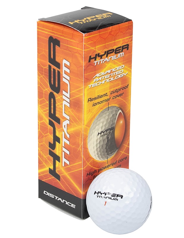 WILSON Hyper Titanium -golfpalloja 3 kpl  - Golf - 10105603060 - 0