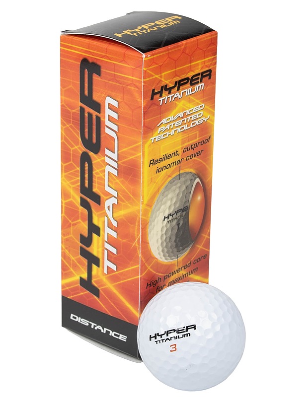 WILSON Hyper Titanium -golfpalloja 3 kpl  - Golf - 10105603063 - 0