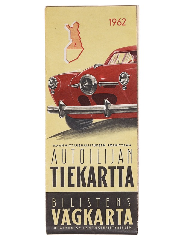 Autoilijan tiekartta 1962 - Maanmittaushallitus - Tietokirjat ja oppaat - 10105603079 - 0