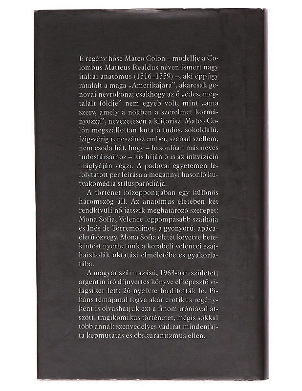 Az Anatómus - Federico Andahazi-Kasnya  - Romaanit ja novellit - 10105603152 - 1