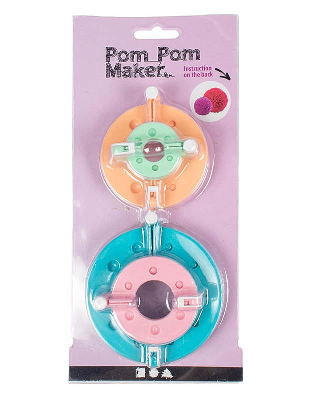 Pom pom tupsukiekot, 4 kpl - Käsityö - 10105603160 - 0