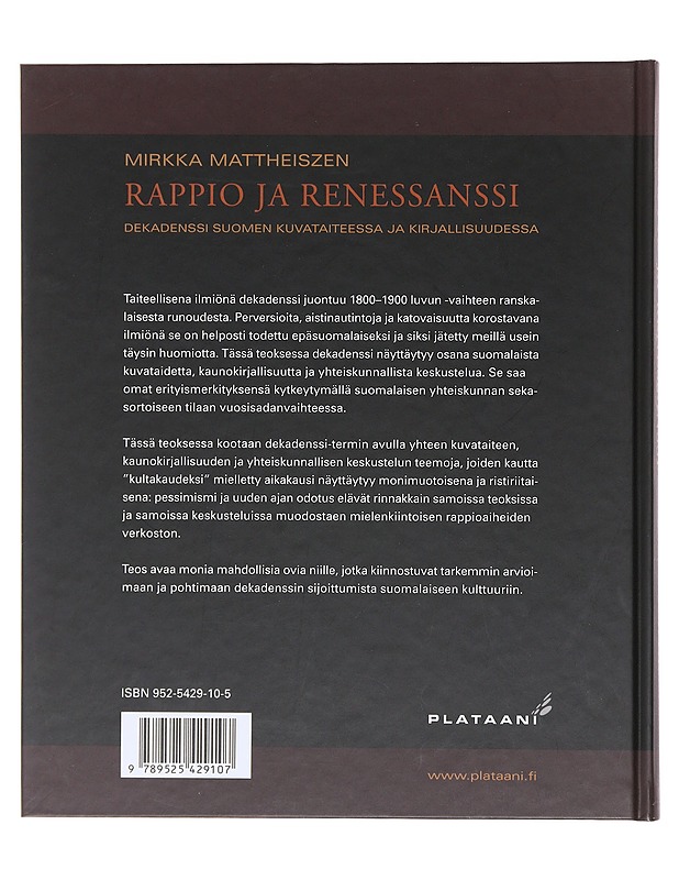 Rappio ja renesanssi - Mirkka Mattheiszen  - Tietokirjat - 10105603202 - 1