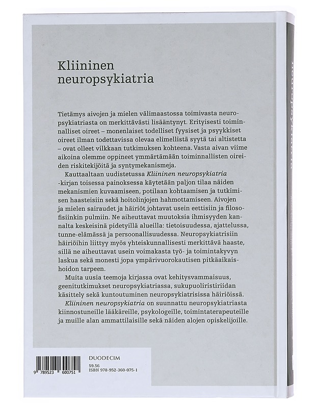 Kliininen neuropsykiatria - Juva, Kati - Tietokirjat ja oppaat - 10105603209 - 1