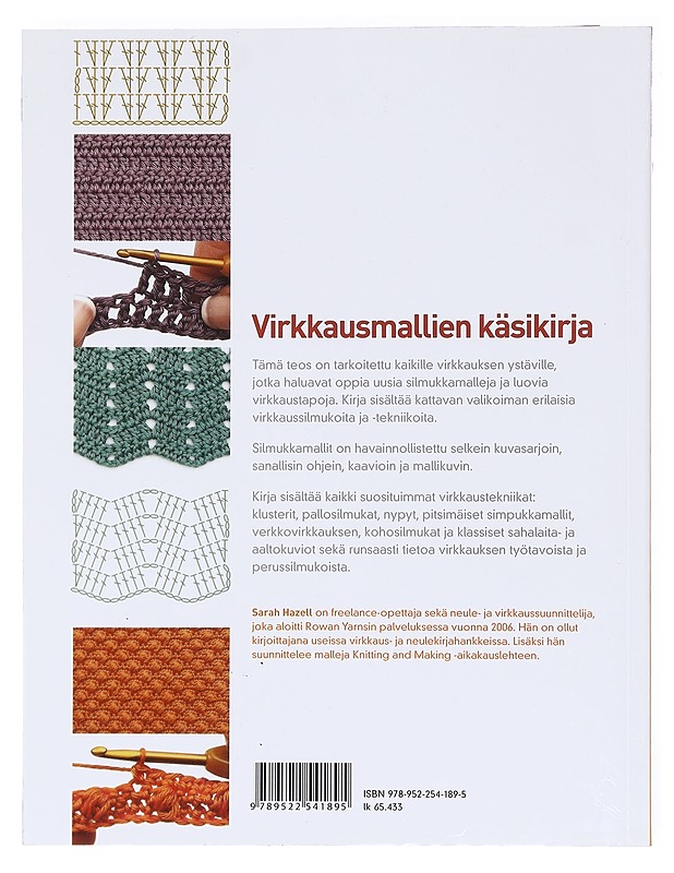 Virkkausmallien käsikirja : 200 virkkausmallin vaiheittaiset ohjeet, mallikuvat ja kaaviot - Hazell, Sarah - Tietokirjat ja oppaat - 10105603231 - 1