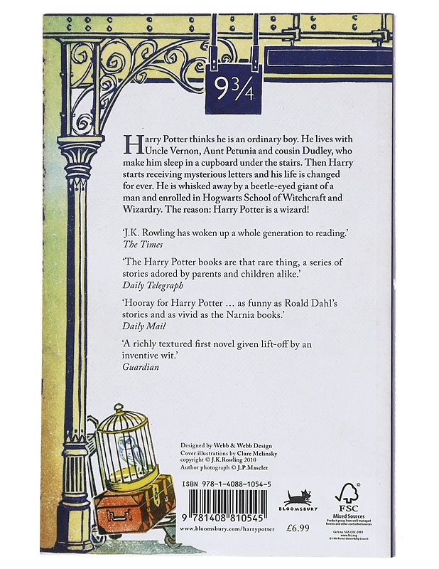 Harry Potter and the philosopher's stone - J. K. Rowling - Lastenkirjat - 10105603238 - 1