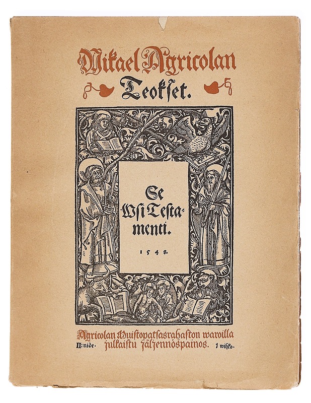 Mikael Agricolan teokset, Se Wsi Testamenti. 1548 (2. nide, 1. vihko) - Mikael Agricola - Harrastekirjat - 10105603287 - 0