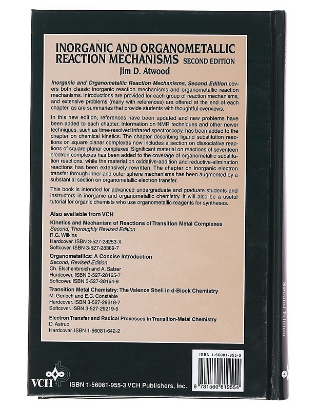 Inorganic and organometallic reaction mechanisms - Jim D. Atwood - Harrastekirjat - 10105603311 - 1