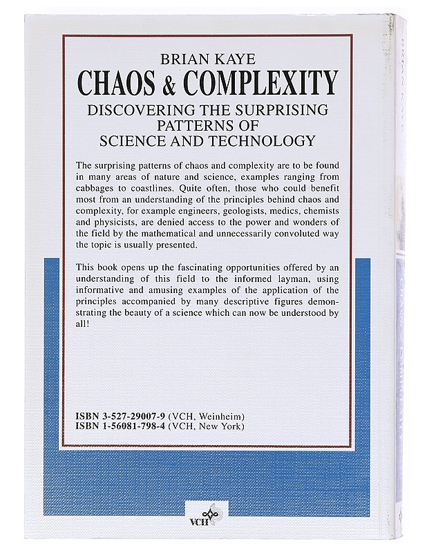 Chaos & complexity : discovering the surprising patterns of science and technology - Kaye, Brian - Harrastekirjat - 10105603316 - 1