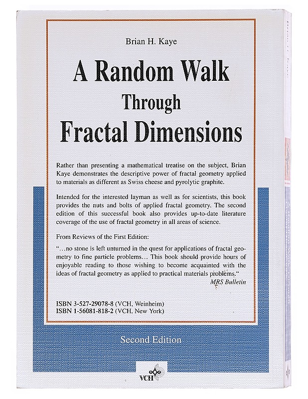 A Random Walk Through Fractal Dimensions - Brian H. Kaye - Harrastekirjat - 10105603320 - 1
