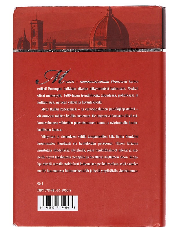 Medicit renessanssivaltiaat firenzessä - Ramklint, Ulla Britta - Historiakirjat - 10105603336 - 1