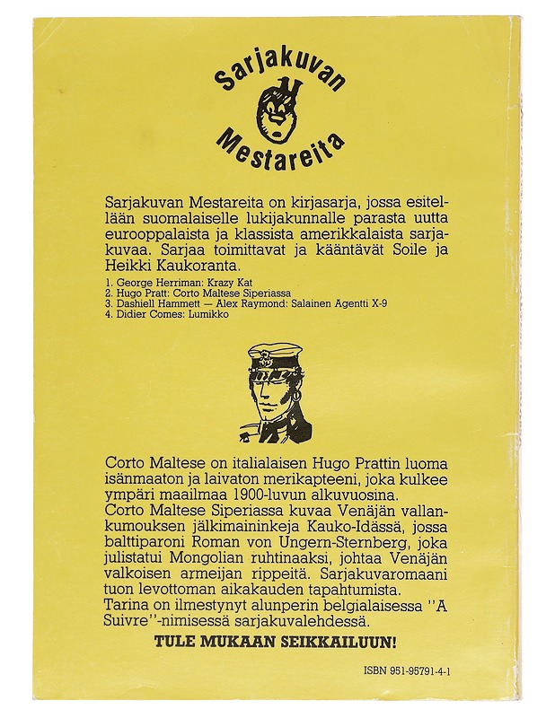 CORTO MALTESE SIPERIASSA - Hugo Pratt - Sarjakuvat - 10105603340 - 1
