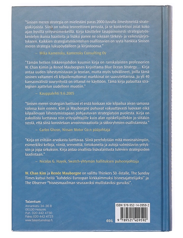 Sinisen meren strategia - Kim, W. Chan - Tietokirjat ja oppaat - 10105603421 - 1