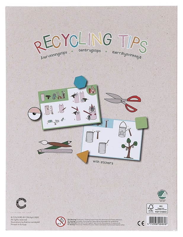 Recycling tips, take care of the environment - Katrine Lenskjold - Harrastekirjat - 10105603432 - 1