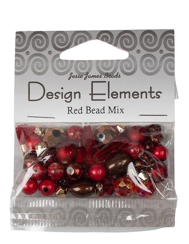 JESSE JAMES BEADS Design Element Red Bead Mix koruhelmet - Askartelu - 10105603501 - 0