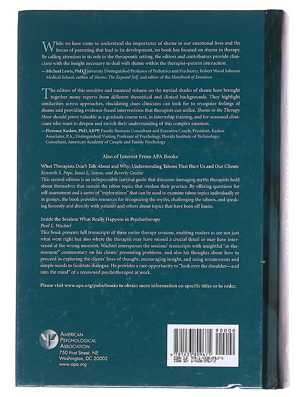 Shame in the Therapy Hour - Ronda L. Dearing , June Price Tagney (Ed.) - Tietokirjat ja oppaat - 10105603502 - 1