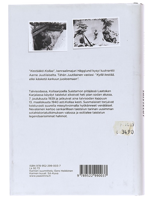 Kollaanjoen taistelut - Petri Nevalainen - Elämäkerrat ja muistelmat - 10105603525 - 1