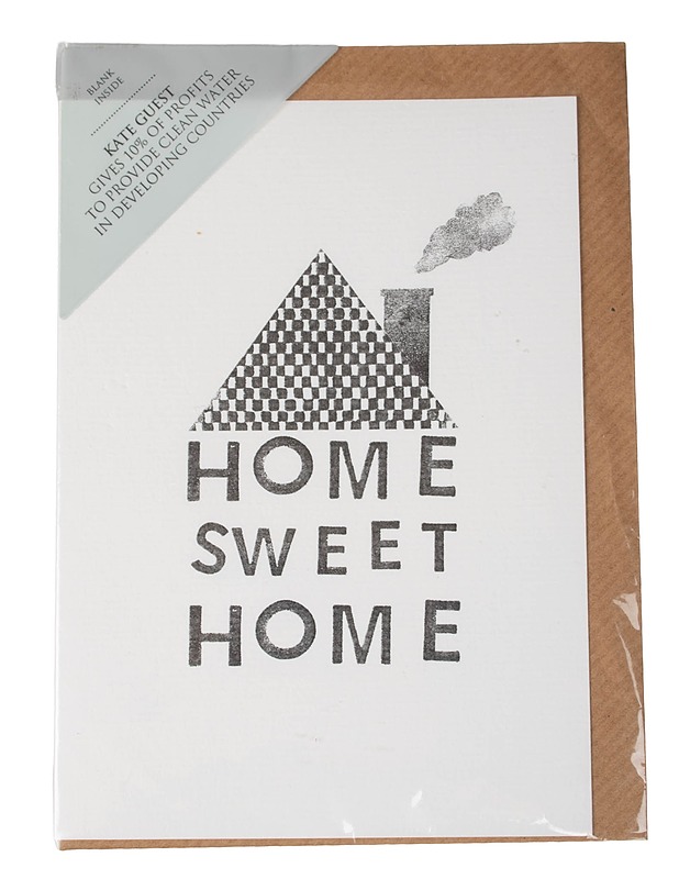 KATE GUEST Home Sweet Home onnittelukortti + kirjekuori - Askartelu - 10105603544 - 0