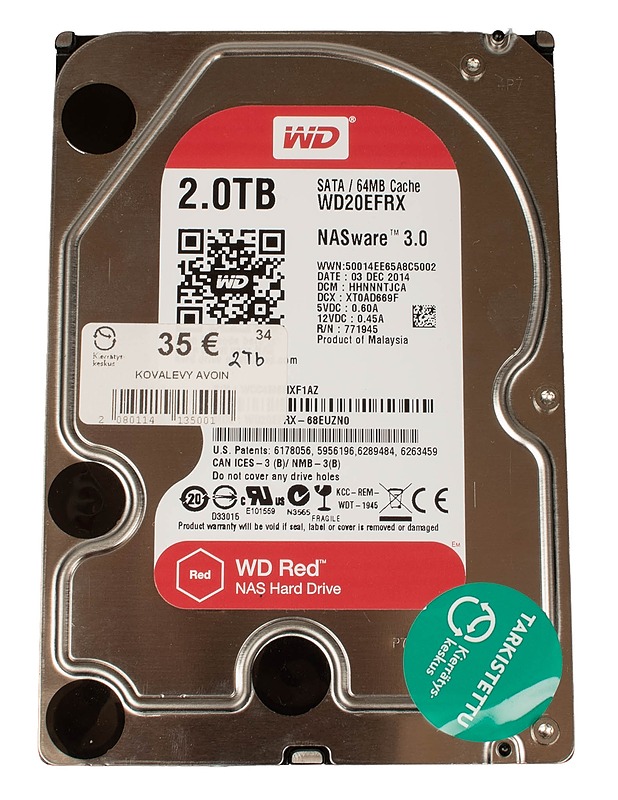 WD 2.0 TB -kovalevy  - Tietokoneet - 10105603666 - 1