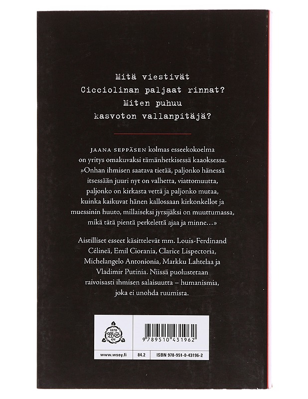 Outokuoriaiset / esseitä : yritys tämänhetkiseksi omakuvaksi - Jaana Seppänen - Taide- ja kulttuurikirjat - 10105603674 - 1