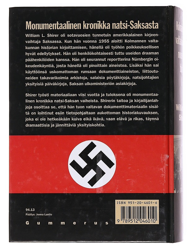 Kolmannen valtakunnan nousu ja tuho : kansallissosialistisen Saksan historia. Vol: 1-2 - Shirer, William L. - Historiakirjat - 10105603702 - 2