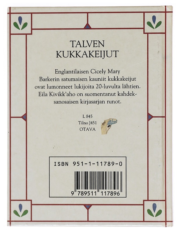 Talven kukkakeijut - Cicely Mary Barker - Harrastekirjat - 10105603777 - 1