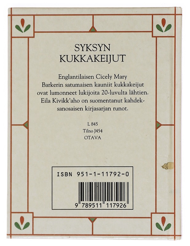 Syksyn kukkakeijut - Cicely Mary Barker - Runot ja näytelmät - 10105603793 - 1