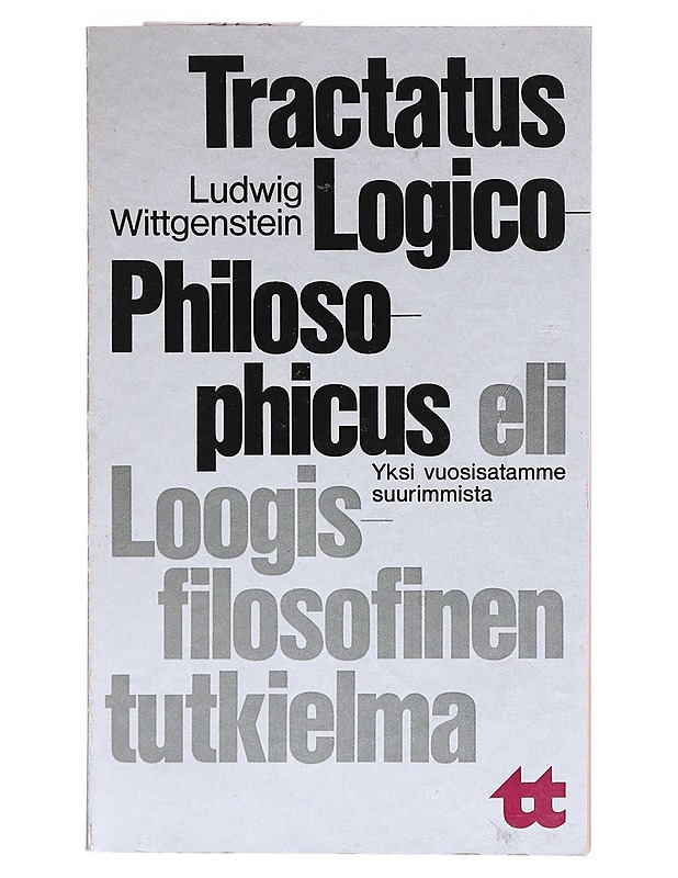 Eli loogisfilosofinen tutkielma - Wittgenstein, Ludwig - Tietokirjat - 10105603802 - 0