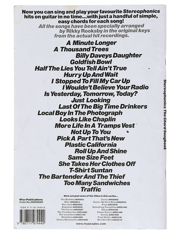 The Chord Songbook: stereophonics - Musiikki- ja elokuvakirjat - 10105603818 - 1