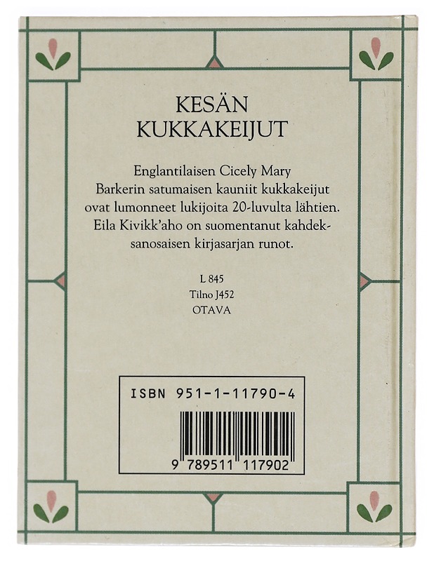 Kesän kukkakeijut - Barker, Cicely Mary - Harrastekirjat - 10105603829 - 1